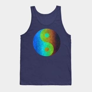 Earthy Yin and Yang Symbol Tank Top